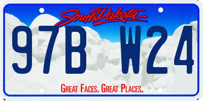 SD license plate 97BW24