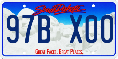 SD license plate 97BX00