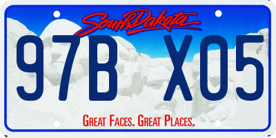 SD license plate 97BX05