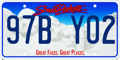 SD license plate 97BY02