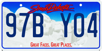 SD license plate 97BY04