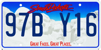 SD license plate 97BY16