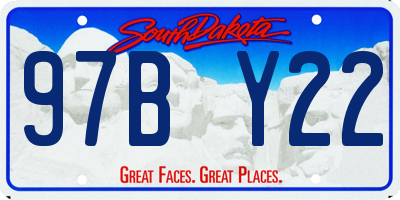 SD license plate 97BY22