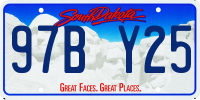 SD license plate 97BY25