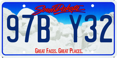 SD license plate 97BY32