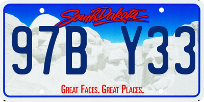 SD license plate 97BY33