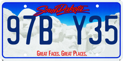 SD license plate 97BY35