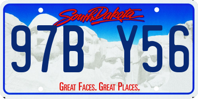 SD license plate 97BY56