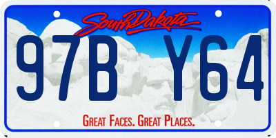 SD license plate 97BY64