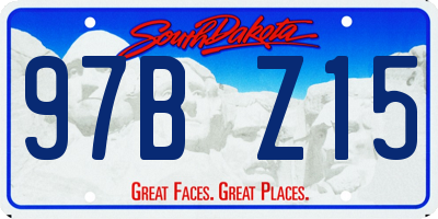 SD license plate 97BZ15