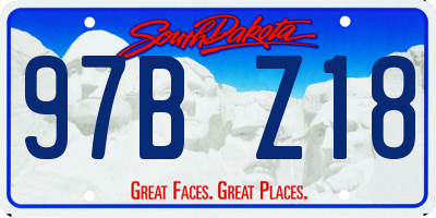 SD license plate 97BZ18