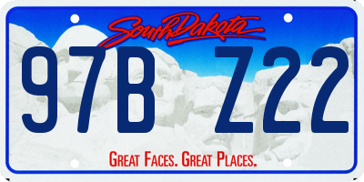 SD license plate 97BZ22