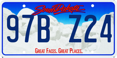 SD license plate 97BZ24