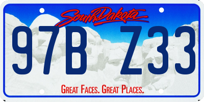 SD license plate 97BZ33