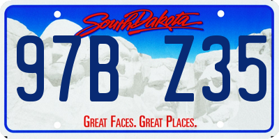 SD license plate 97BZ35