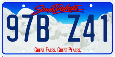 SD license plate 97BZ41