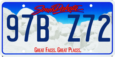 SD license plate 97BZ72