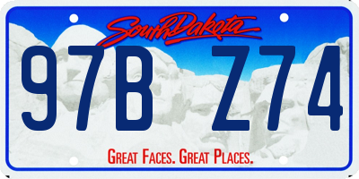 SD license plate 97BZ74