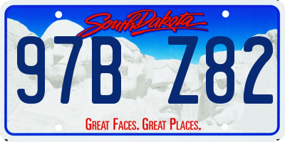 SD license plate 97BZ82