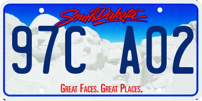 SD license plate 97CA02