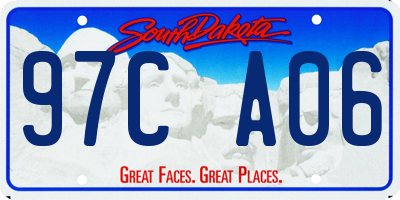 SD license plate 97CA06