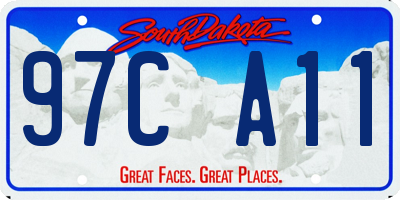 SD license plate 97CA11