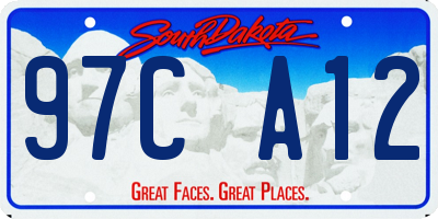 SD license plate 97CA12