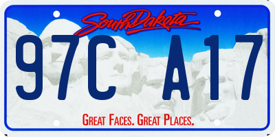 SD license plate 97CA17