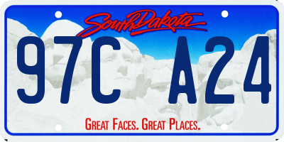SD license plate 97CA24