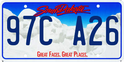 SD license plate 97CA26
