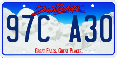 SD license plate 97CA30