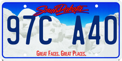 SD license plate 97CA40