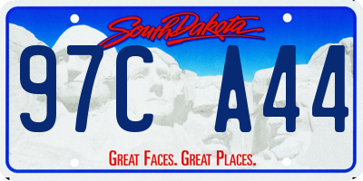 SD license plate 97CA44