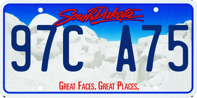 SD license plate 97CA75