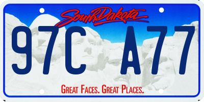 SD license plate 97CA77