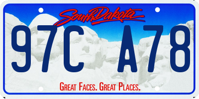 SD license plate 97CA78