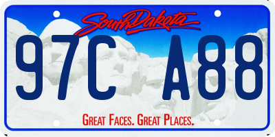 SD license plate 97CA88