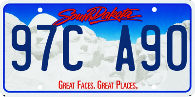 SD license plate 97CA90