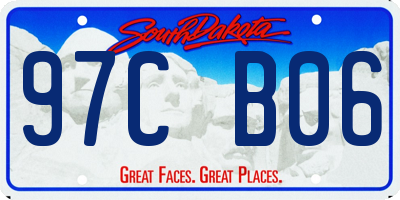 SD license plate 97CB06