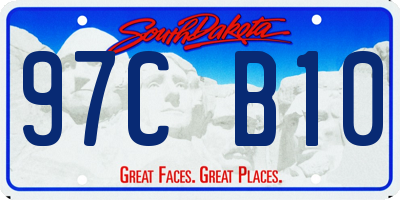 SD license plate 97CB10