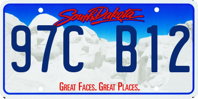 SD license plate 97CB12