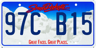 SD license plate 97CB15