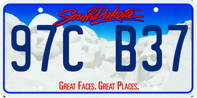 SD license plate 97CB37