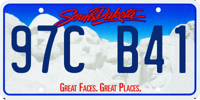 SD license plate 97CB41