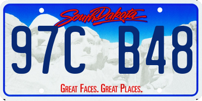 SD license plate 97CB48