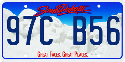 SD license plate 97CB56