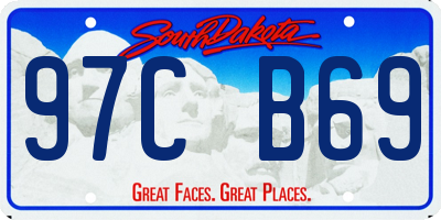 SD license plate 97CB69