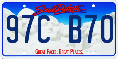 SD license plate 97CB70