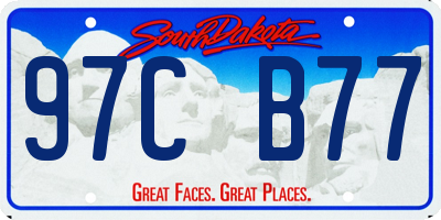 SD license plate 97CB77