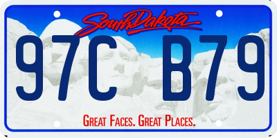 SD license plate 97CB79